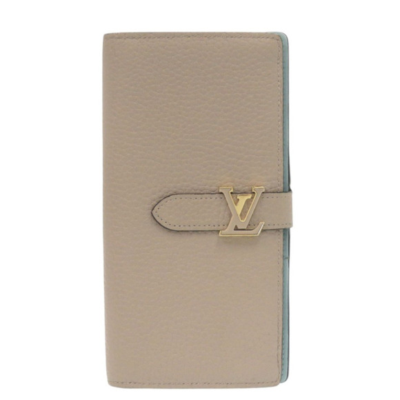 Louis Vuitton LV Vertical Wallet M81367 Taurillon Leather Galle Long Wallet...